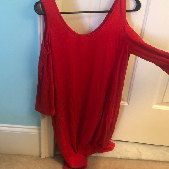 Long sleeve red dress - Picture 1 of 1